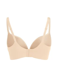 Nylon push-up plunge bra