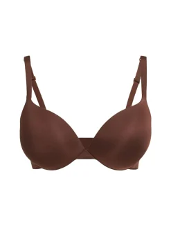 Nylon push-up plunge bra
