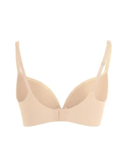 Nylon push-up plunge bra