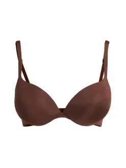 Nylon push-up plunge bra