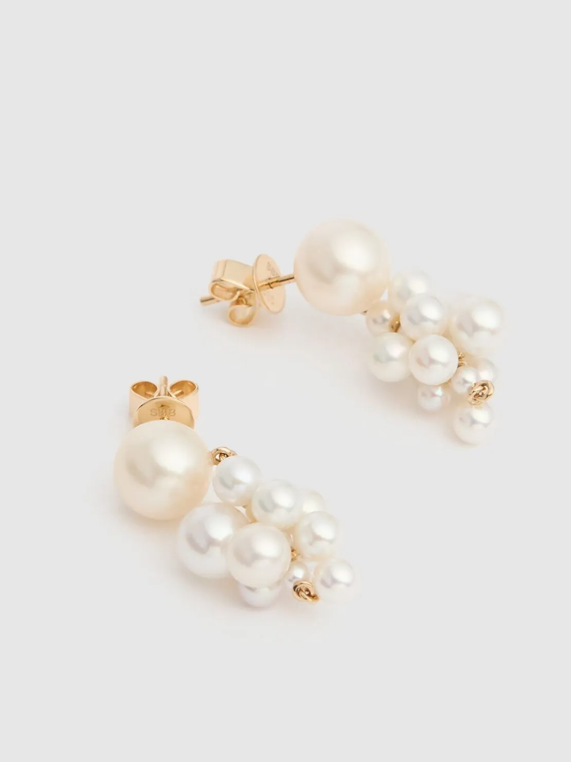 Orecchini Botticelli in oro 14kt con perla