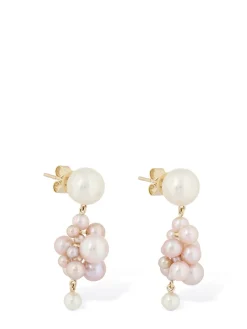 Orecchini Botticelli in oro 14kt con perla