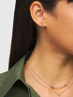 Orecchino singolo Bollicine in oro rosa 9kt