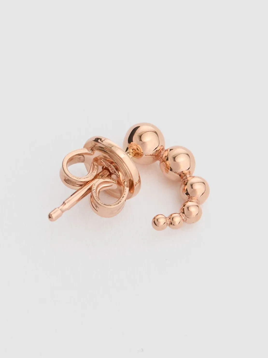 Orecchino singolo Bollicine in oro rosa 9kt