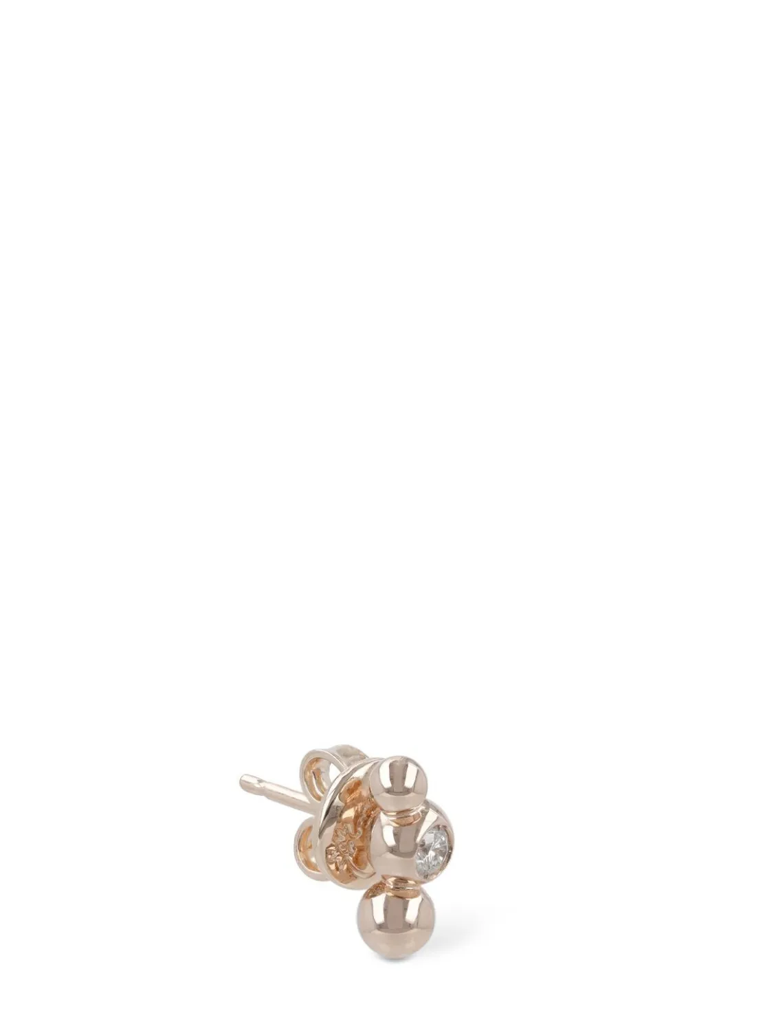 Orecchino singolo Bollicine in oro 9kt / diamante