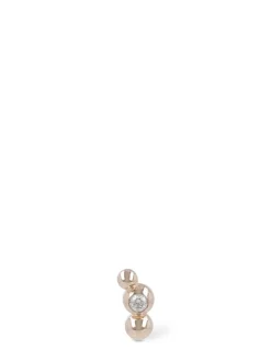 Orecchino singolo Bollicine in oro 9kt / diamante