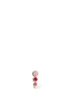 Orecchino singolo Bollicine in oro rosa 9kt