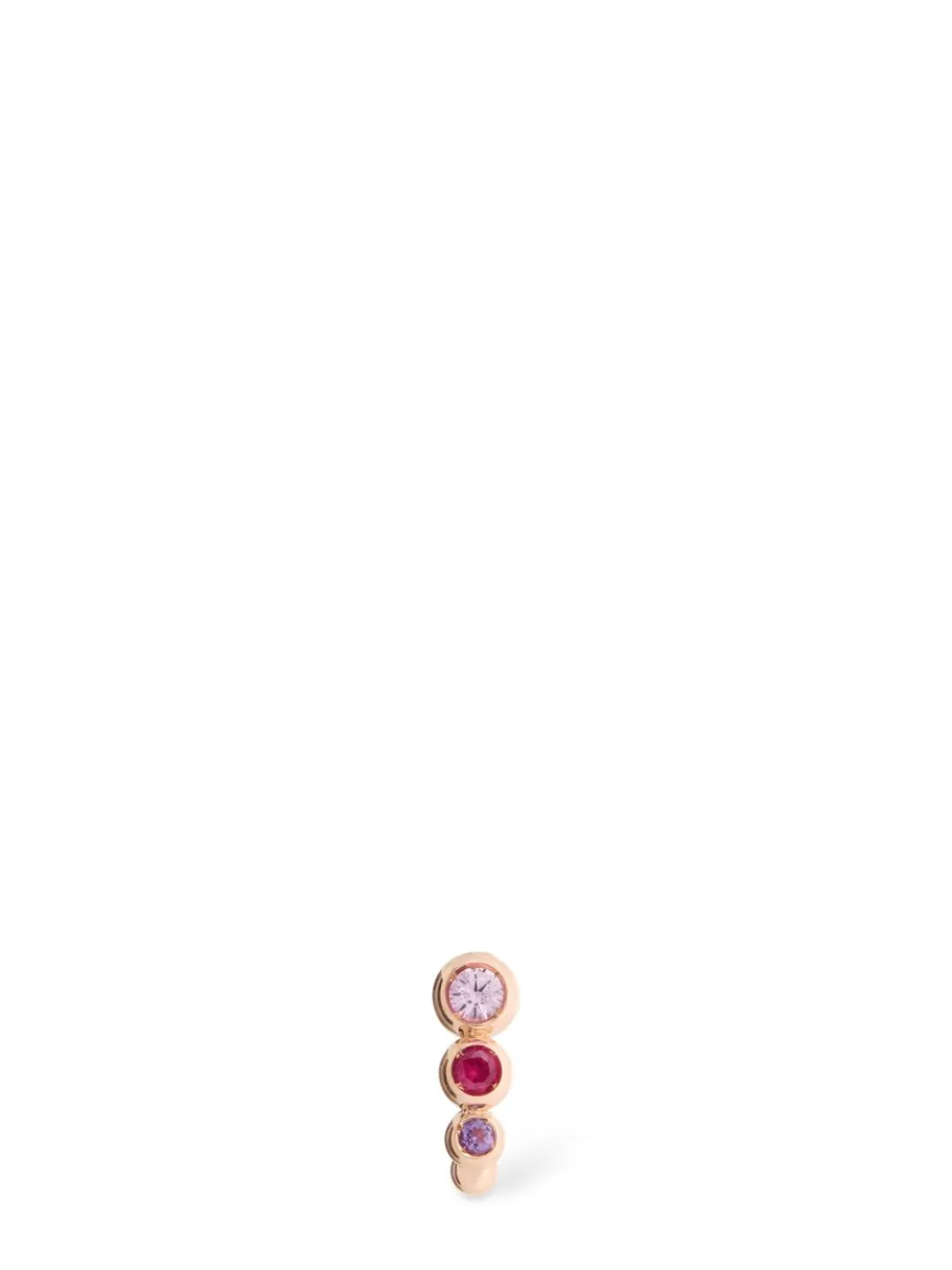 Orecchino singolo Bollicine in oro rosa 9kt
