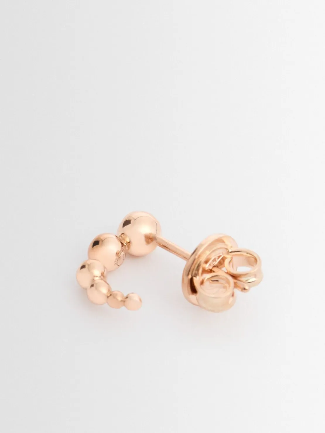 Orecchino singolo Bollicine in oro rosa 9kt