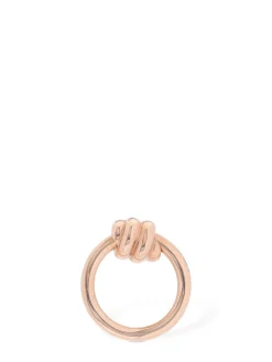 Orecchino singolo Nodo in oro rosa 9kt