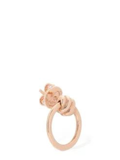Orecchino singolo Nodo in oro rosa 9kt
