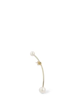 Orecchino singolo Stellari Grande con perle