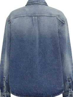 Overshirt Luce in denim stonewash