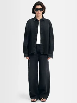 Overshirt Luce in denim stonewash