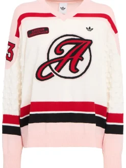 Oversize knit jersey sports top