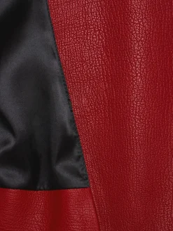Oversize leather biker jacket