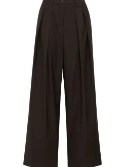 Oversize wide-leg suit pants