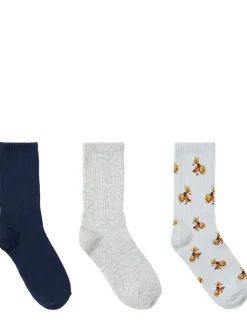 Pack of 3 ribbed socks