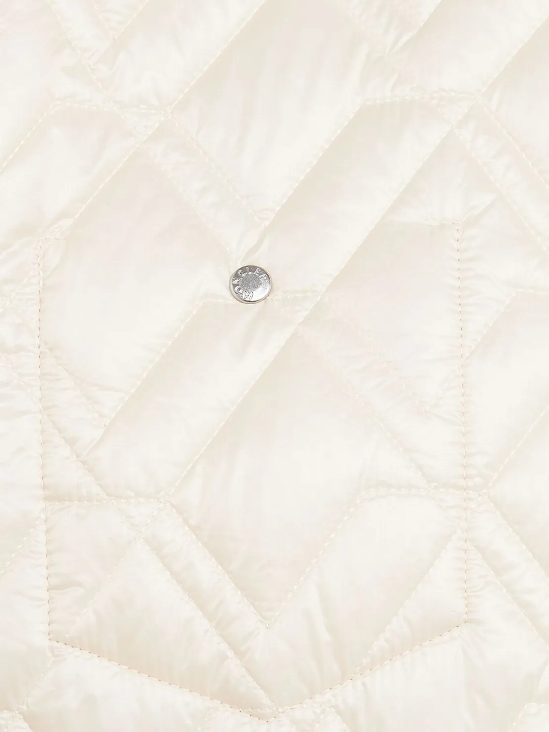 Padded diamond quilted shirt jacket