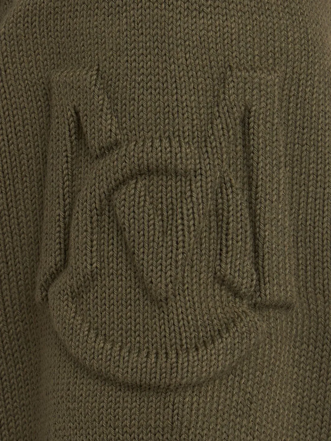Padded zip-up cotton blend down cardigan