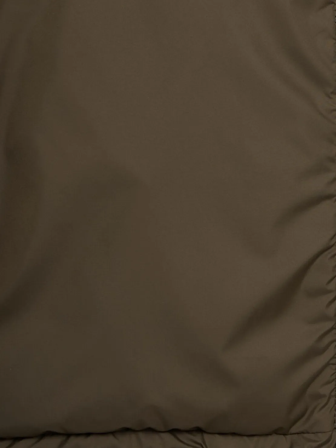 Padded zip-up cotton blend down cardigan
