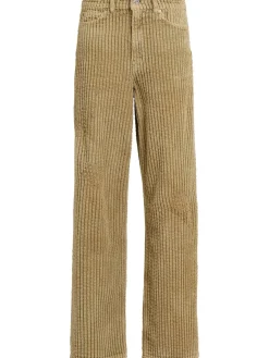 Pantaloni ampi a coste