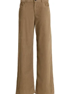 Pantaloni ampi Eglitta in cotone millerighe