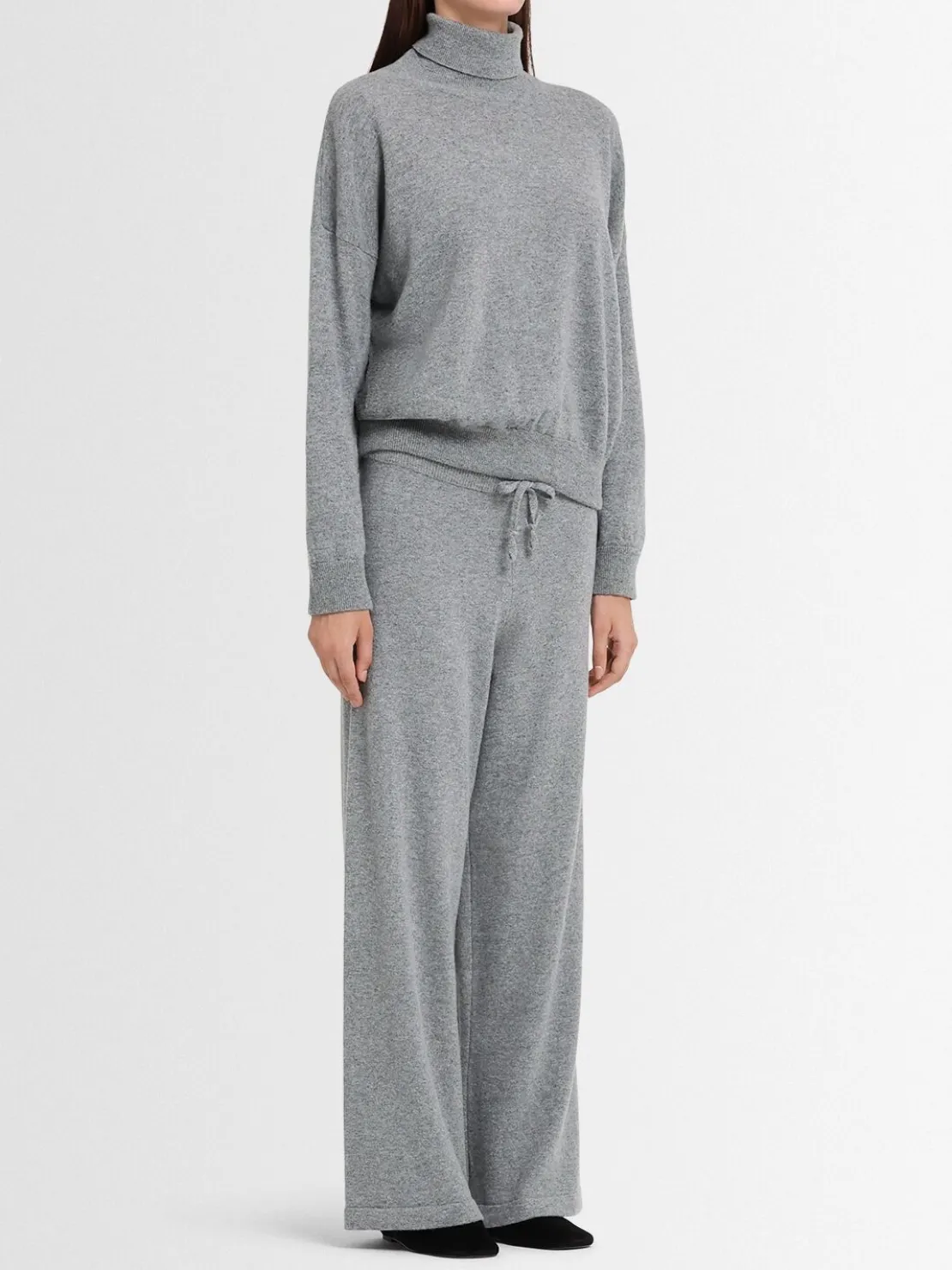 Pantaloni Aurora in maglia di lana