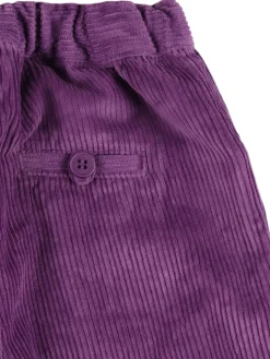 Pantaloni capri in cotone millerighe