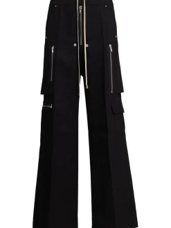 Pantaloni Cargobelas in lana con zip
