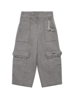 Pantaloni cargo in flanella