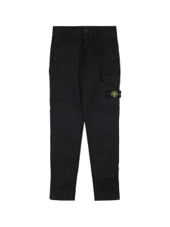 Pantaloni cargo in twill di cotone stretch