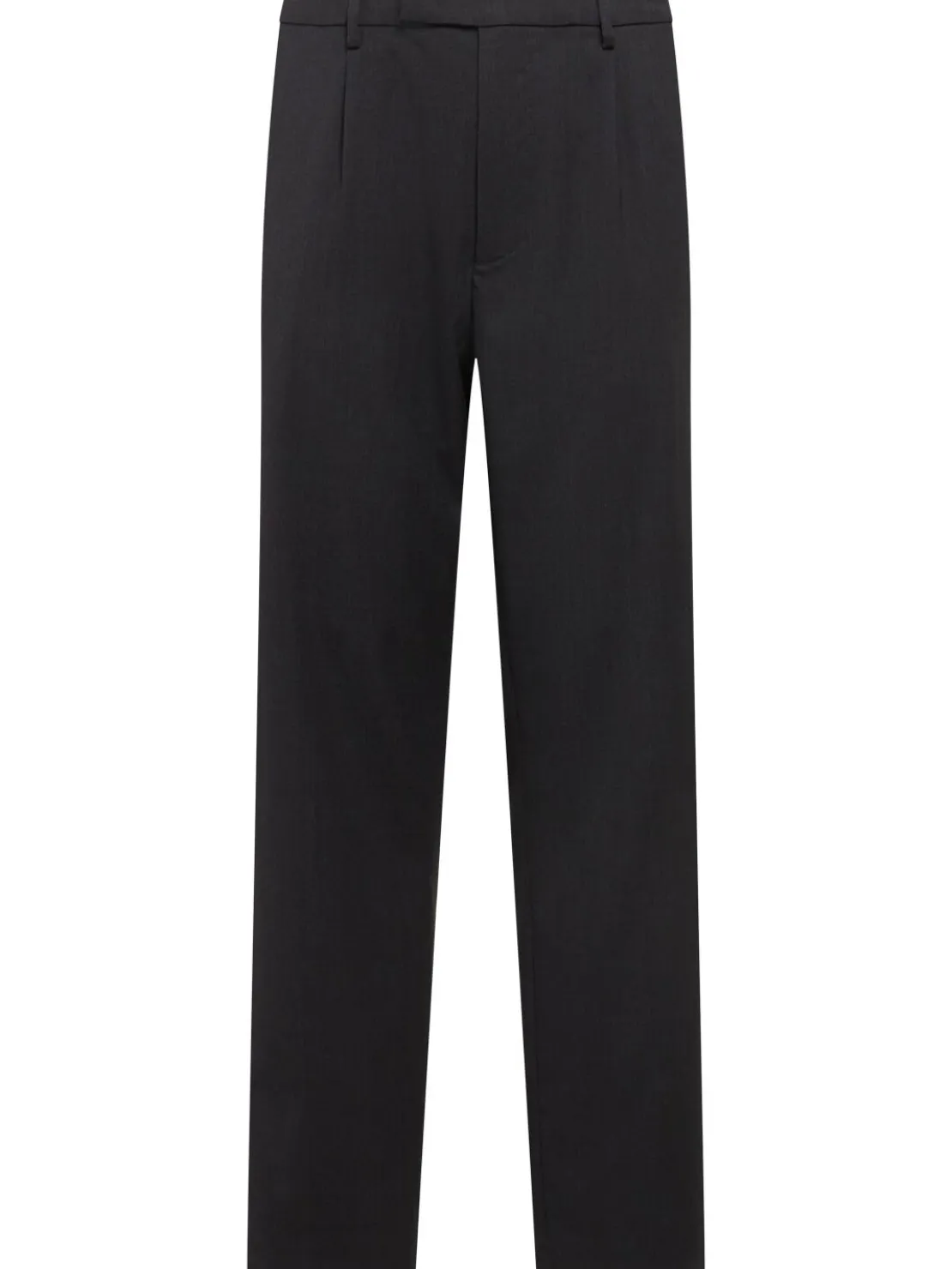 Pantaloni chino ampi in twill di lana