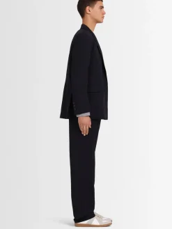 Pantaloni chino ampi in twill di lana