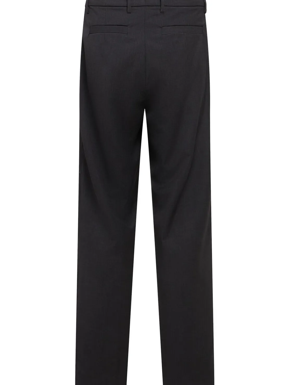 Pantaloni chino ampi in twill di lana