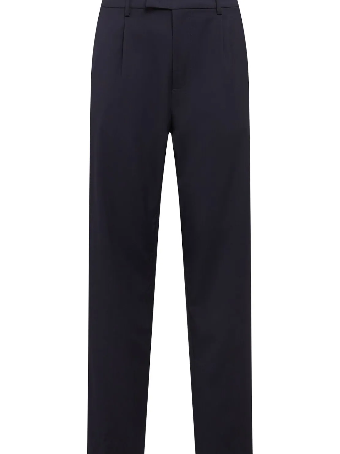 Pantaloni chino ampi in twill di lana