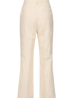 Pantaloni cropped Credo in lino e cotone