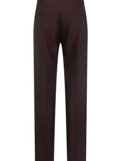 Pantaloni dritti Callen in lana e seta