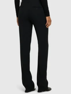 Pantaloni dritti Carolyn in crepe sablé
