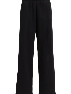 Pantaloni dritti in felpa di misto cotone