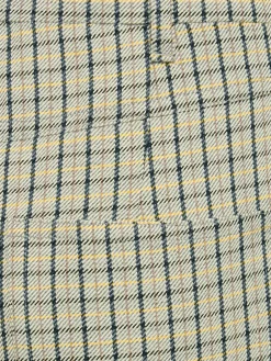Pantaloni dritti in misto lana check