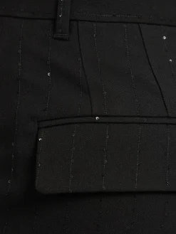 Pantaloni dritti in misto viscosa