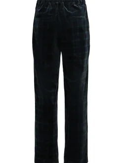 Pantaloni dritti in velluto di cotone