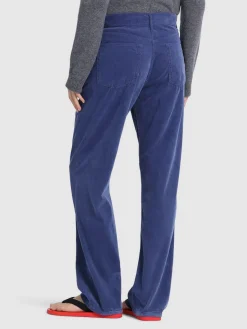 Pantaloni dritti Tarley in cotone millerighe