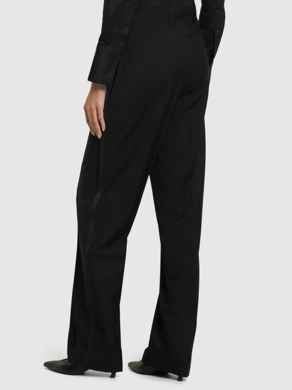 Pantaloni dritti vita alta
