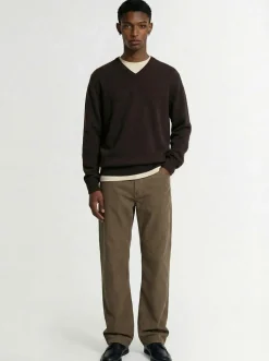 Pantaloni Fred in cotone a costine