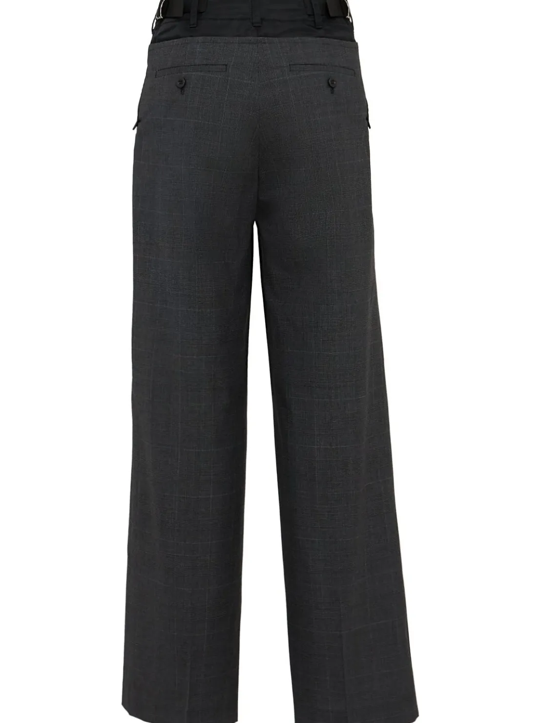 Pantaloni gamba ampia check