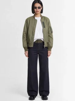 Pantaloni gamba ampia in denim