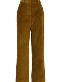 Pantaloni gamba ampia Lidie a coste