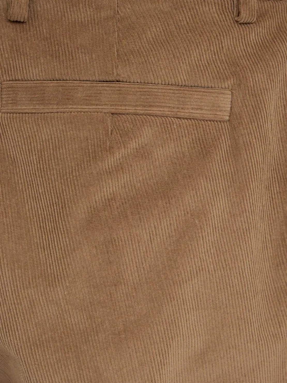 Pantaloni gamba dritta in misto cotone a costine